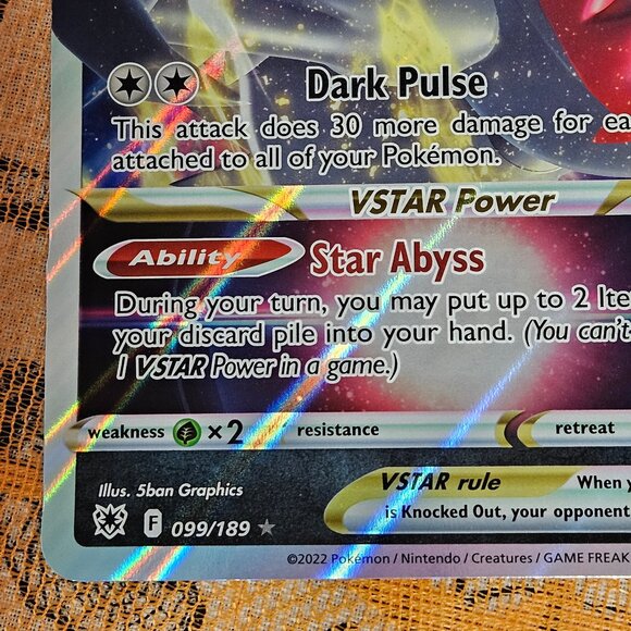 Darkrai VStar 99/189 Astral Radiance Promo Jumbo Oversized Card LP Oversize - Picture 7 of 12